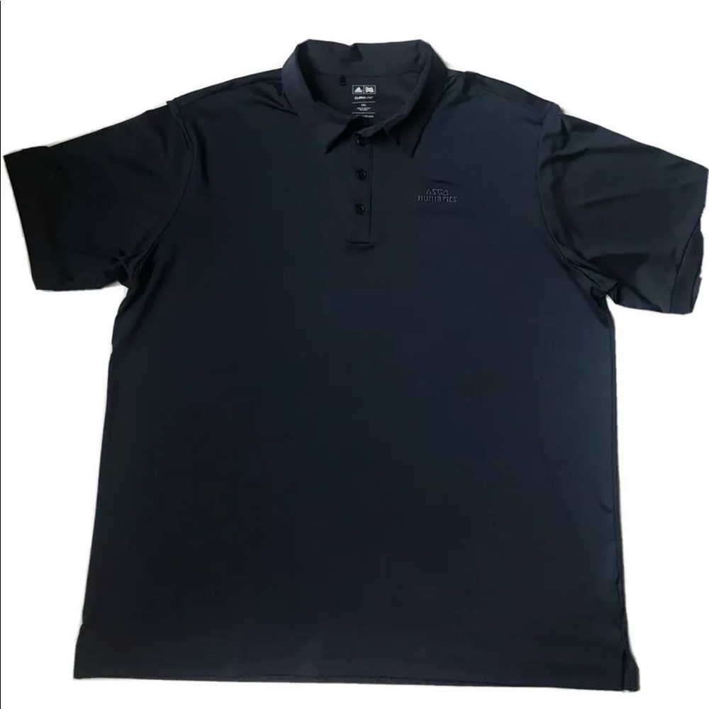 Adidas Sz 2XL ClimaLite Polo Golf Shirt Navy Blue